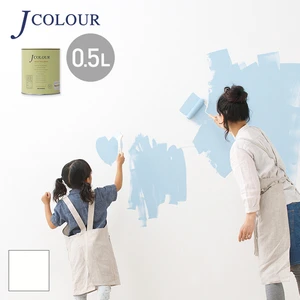 壁紙の上から塗れる人にやさしい水性ペイント J COLOUR（Jカラー） 0.5L ウォーターブルー BP-1d