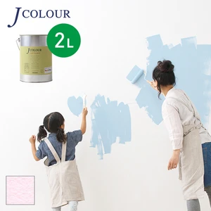 壁紙の上から塗れる人にやさしい水性ペイント J COLOUR（Jカラー） 2L メモリーズピンク BP-2a