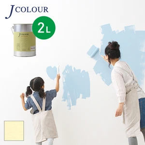 壁紙の上から塗れる人にやさしい水性ペイント J COLOUR（Jカラー） 2L アイボリーオレンジ BP-2b