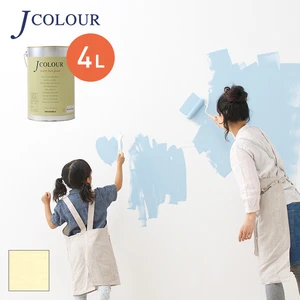壁紙の上から塗れる人にやさしい水性ペイント J COLOUR（Jカラー） 4L アイボリーオレンジ BP-2b