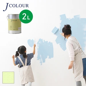 壁紙の上から塗れる人にやさしい水性ペイント J COLOUR（Jカラー） 2L モーニングリーフ BP-2c