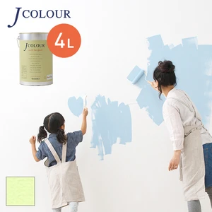 壁紙の上から塗れる人にやさしい水性ペイント J COLOUR（Jカラー） 4L モーニングリーフ BP-2c