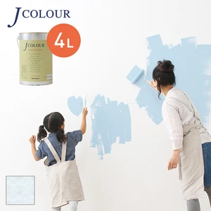 壁紙の上から塗れる人にやさしい水性ペイント J COLOUR（Jカラー） 4L ブルーウォッシュ BP-3d