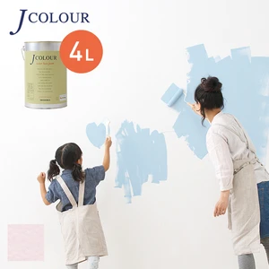 壁紙の上から塗れる人にやさしい水性ペイント J COLOUR（Jカラー） 4L ミルキーピンク BP-5d