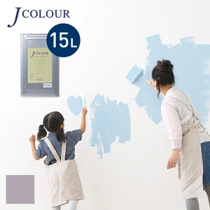 壁紙の上から塗れる人にやさしい水性ペイント J COLOUR（Jカラー） 15L 薄藤色（うすふじいろ） JB-1a