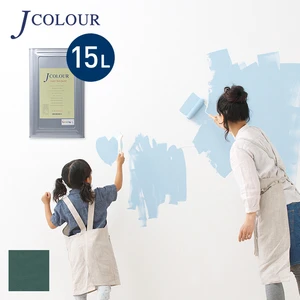 壁紙の上から塗れる人にやさしい水性ペイント J COLOUR（Jカラー） 15L 木賊(とくさ) JB-1b