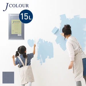 壁紙の上から塗れる人にやさしい水性ペイント J COLOUR（Jカラー） 15L 藤鼠(ふじねず) JB-2a