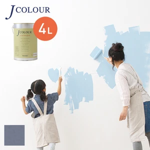 壁紙の上から塗れる人にやさしい水性ペイント J COLOUR（Jカラー） 4L 藤鼠(ふじねず) JB-2a