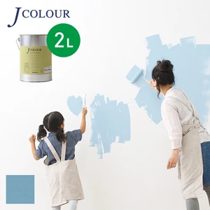 壁紙の上から塗れる人にやさしい水性ペイント J COLOUR（Jカラー） 2L スカイミスト MD-1d