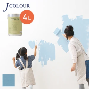 壁紙の上から塗れる人にやさしい水性ペイント J COLOUR（Jカラー） 4L スカイミスト MD-1d