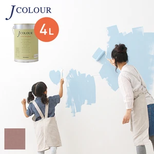 壁紙の上から塗れる人にやさしい水性ペイント J COLOUR（Jカラー） 4L アッシュローズ MD-3a