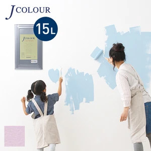 壁紙の上から塗れる人にやさしい水性ペイント J COLOUR（Jカラー） 15L サテンピンク ML-1a