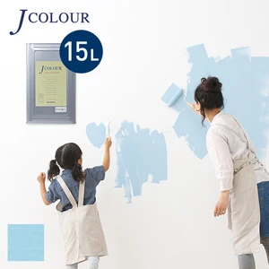壁紙の上から塗れる人にやさしい水性ペイント J COLOUR（Jカラー） 15L アクアブルー ML-1d