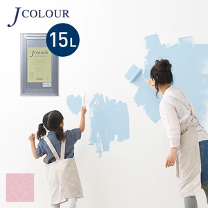 壁紙の上から塗れる人にやさしい水性ペイント J COLOUR（Jカラー） 15L ピオニーピンク ML-2a