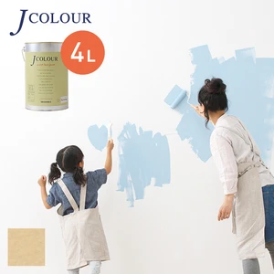 壁紙の上から塗れる人にやさしい水性ペイント J COLOUR（Jカラー） 4L マイルドパフ ML-3b