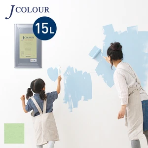 壁紙の上から塗れる人にやさしい水性ペイント J COLOUR（Jカラー） 15L ミストグリーン ML-3c