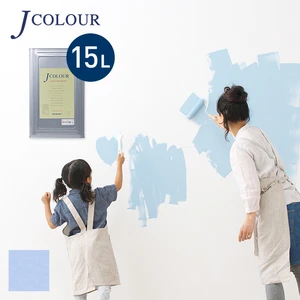 壁紙の上から塗れる人にやさしい水性ペイント J COLOUR（Jカラー） 15L シルバースカイ ML-3d