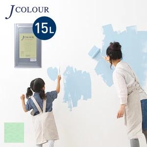 壁紙の上から塗れる人にやさしい水性ペイント J COLOUR（Jカラー） 15L グリーンフォグ ML-4c