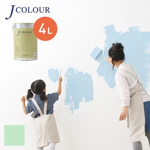 壁紙の上から塗れる人にやさしい水性ペイント J COLOUR（Jカラー） 4L グリーンフォグ ML-4c