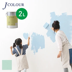 壁紙の上から塗れる人にやさしい水性ペイント J COLOUR（Jカラー） 2L フロストグリーン ML-5c
