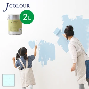 壁紙の上から塗れる人にやさしい水性ペイント J COLOUR（Jカラー） 2L ブルースティーム MP-1d