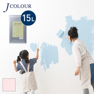 壁紙の上から塗れる人にやさしい水性ペイント J COLOUR（Jカラー） 15L ベイビーピンク MP-2a