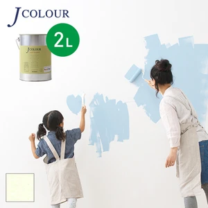 壁紙の上から塗れる人にやさしい水性ペイント J COLOUR（Jカラー） 2L モーニングデュー MP-3c