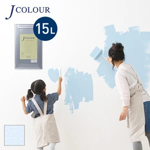 壁紙の上から塗れる人にやさしい水性ペイント J COLOUR（Jカラー） 15L スモーキーブルー MP-3d
