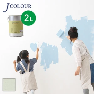 壁紙の上から塗れる人にやさしい水性ペイント J COLOUR（Jカラー） 2L フォギィホワイト WH-3d