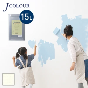壁紙の上から塗れる人にやさしい水性ペイント J COLOUR（Jカラー） 15L ウェディングホワイト WH-4b