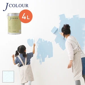 壁紙の上から塗れる人にやさしい水性ペイント J COLOUR（Jカラー） 4L アイシーホワイト WH-4c
