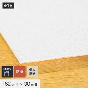 【個人配送】 パンチカーペット TEX62 182cm巾×30m巻 【1本売】 ホワイト