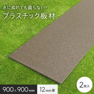 板材 リサイクルプラスチック リプラウッド 12×900×900mm 2枚入