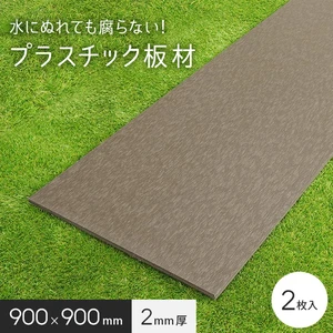 板材 リサイクルプラスチック リプラウッド 2×900×900mm 2枚入