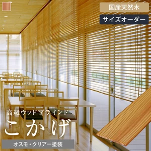 ウッドブラインド 木製ブラインド オーダー ベネチアウッド50 こかげ