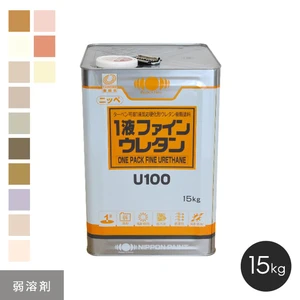 日本ペイント】 一液ファインウレタンU100 15kg ホワイト | DIY