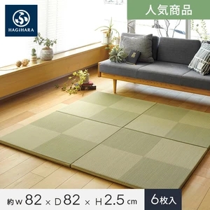 HAGIHARA PP置き畳 市松模様 約82×82×2.5cm 約半畳 1枚入 | DIY