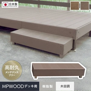 人工木 樹脂ウッドデッキMPWOOD キット 幅3802.5×奥行1931.5×高さ315(2