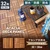 【32枚セット】 ウッドデッキ 天然木 アカシア デッキパネル ウッドパネル 30×30 /(バリエーション)12分割ターン