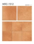フロアタイル タジマ MATIL NW ROSSO 304.8mm角 3.0mm テラコッタ 32枚入 mrc-1511～【掲載品番】MRC-1511 / MRC-1512