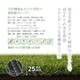 リアリーターフ 高機能人工芝 ミドル＋（プラス） 25mm  抗菌・防炎・遮熱 1m×10m