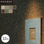 壁紙 のりなし ACCENT スライス状の蛭石を使用した個性的なデザイン MICA 12m