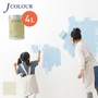 壁紙の上から塗れる人にやさしい水性ペイント J COLOUR（Jカラー） 4L スモーキーホワイト WH-2d
