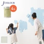 壁紙の上から塗れる人にやさしい水性ペイント J COLOUR（Jカラー） 4L フォギィホワイト WH-3d