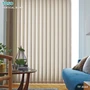 バーチカルブラインド TOSO 遮光 ツィード ウォッシャブル デュアルツイン レース付き
