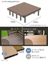 人工木ウッドデッキ JJ-WOOD2 1.0間×6尺 オープンタイプ【掲載品番】JJ-106-DB / JJ-106-MC