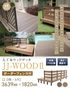 人工木ウッドデッキ JJ-WOOD2 2.0間×6尺 ボーダーフェンス付【掲載品番】JJ-206BF-DB / JJ-206BF-MC